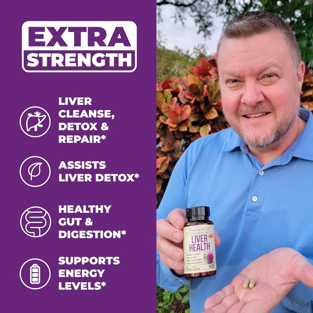 Liver Cleanse Detox & Repair Milk Thistle Supplement for Adults Over 40 & Multivitamin for Women 4