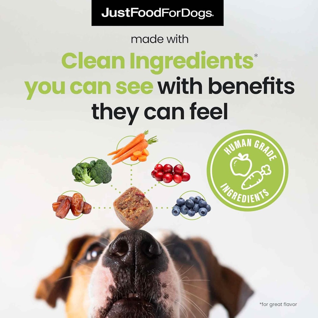 JustFoodForDogs Skin & Allergy Care Soft Chews Supplement for Dogs, Seasonal Allergies, Itchy Skin Relief, Inflammation, Immune Support - 45 Count 4