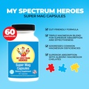 My Spectrum Heroes Magnesium Capsules - High-Absorption Magnesium Blend for Sleep, Relaxation, Cognitive Support, and Calm - Kid & Adult Friendly Formula - Promotes Wellness and Balance - 60 Capsules 3
