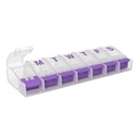 EZY DOSE Weekly (7-Day) Pill Case, Medicine Planner, Vitamin Organizer Box, Medium Push-Button Compartments, Convenient and Easy to Use, Color May Vary, BPA Free 2