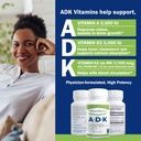 Power By Naturals ADK Vitamin Supplement: Vitamin A, Vitamin D3 5000 iu, and Vitamin K2 MK-7, Support Bone Health Vitamin ADK Supplement, Pure Vitamin D3 K2 MK7 & A, Pack of 2 (60 Capsules Each) 4