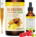 Berberine Supplement, 1500mg Organic Berberine Liquid Drops with Ceylon Cinnamon, Bitter Melon - Supports Immune and Metabolism, Vegan, Pineapple Flavor-2 FL Oz 2