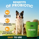 Probiotic for Dogs - Grain-Free Digestive Support Powder for Diarrhea, Bloating & Gas - Promotes Immune Support & Oral Health - Reduces Paw Licking, Allergies & Yeast Infections - 2.7 oz - 45 Scoops 3