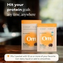 Om Master Blend Vegan Protein Powder, Chocolate, 21g of Plant Protein - Organic Mushroom Supplement with 10 Mushroom Complex, Ashwagandha, BCAAs and Vitamin B12 - Single Serve (10 Count)​ 6