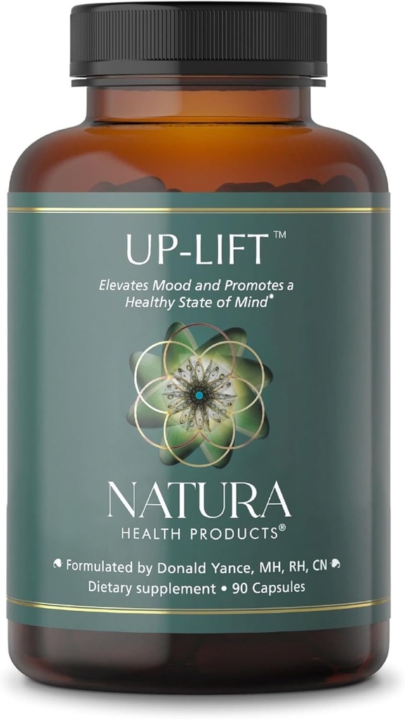 Natura Health Products Up-Lift Supplement - Encourages Positive Mood and Mental Outlook- Featuring Ashwagandha, St. John's Wart, Vitamins B6 & B12, L-tryptophan, Folate, L-tyrosine (90 Capsules) 2