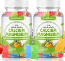 softbear Calcium Magnesium Zinc Gummies for Women, Calcium Magnesium Supplement with Vitamin D3 for Bone Strength, Vegan, Sugar-Free, Mixed Fruit Flavor 60 Count 2