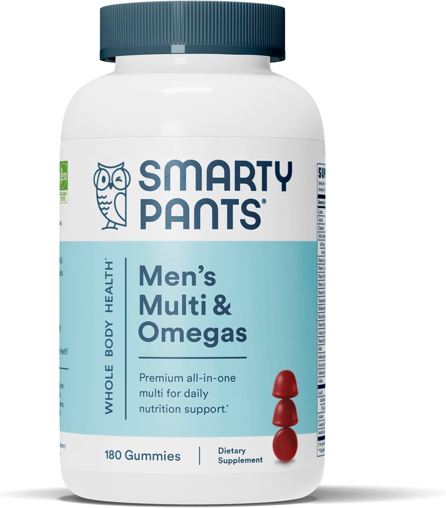 SmartyPants Teen Guy Multivitamin Gummies: Omega 3 Fish Oil (EPA/DHA) & Multivitamin for Men 6