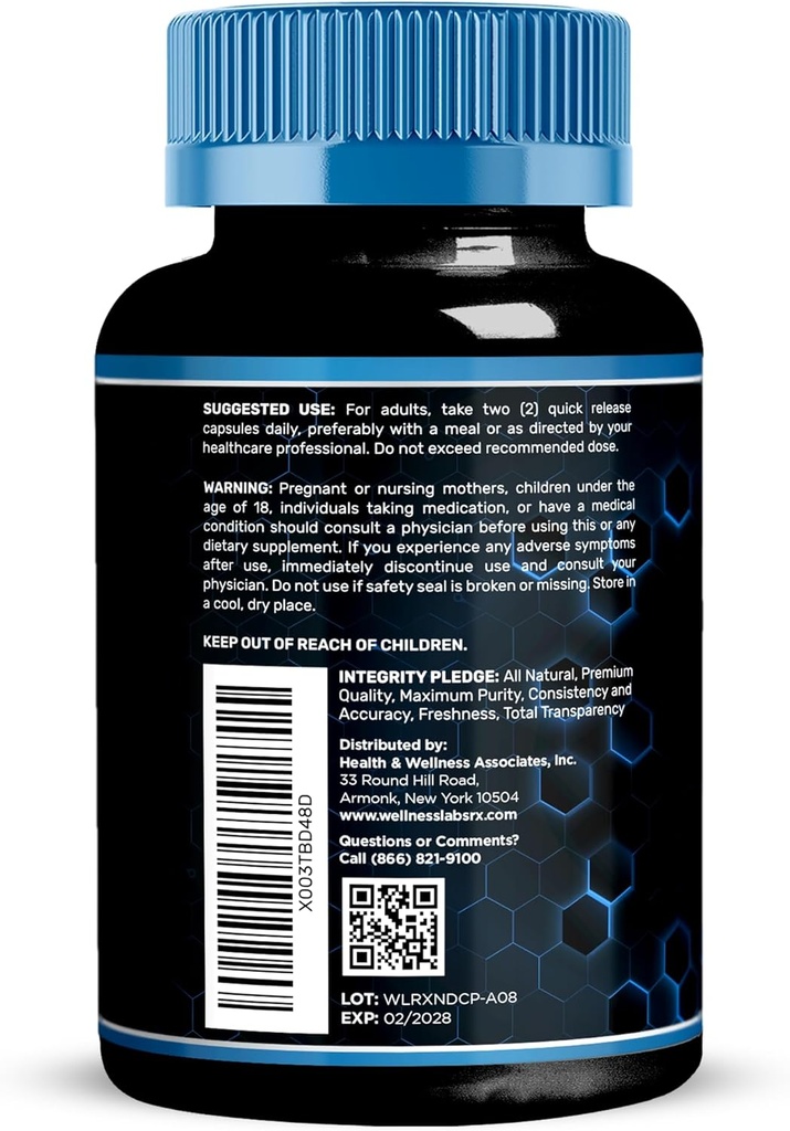 WELLNESS LABSRX NAD Supplement, 1500mg - Liposomal NAD+ Supplement with Resveratrol, NAD Plus Boosting - Support Cellular Health & Healthy Aging - Ultra Strength Capsules, USA Made - 3 Pack 5