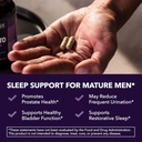 Saw Palmetto PM for Men with Melatonin 3mg - Night Time Prostate Health Supplement for Bladder and Sleep Support - Reduce Urinary Frequency - 100 Count - Vegan, Non-GMO Capsules - Over 3 Month Supply 4