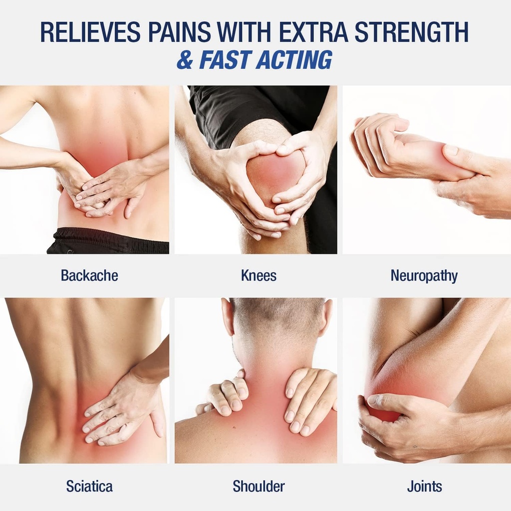 Neuropathy Nerve Relief Cream Nerve Pain Relief Cream, Pain Relief Cream for Sciatica, Joits, Knees, Backache and Muscles 3