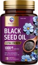 Black Seed Oil 1000mg - Premium Extra Strength Nigella Sativa Blackseed Oil - Black Seed Oil Skin, Digestive Health & Immune Support - Non-GMO Antioxidant, Gluten Free Supplement - 120 Softgels 2