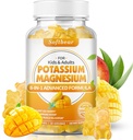 softbear Potassium Magnesium Gummies for Women, Calcium Magnesium Potassium Supplements with Vitamins Sugar-Free Potassium Citrate Gummies Support Muscle Health, Mango Flavor 60 Count 2