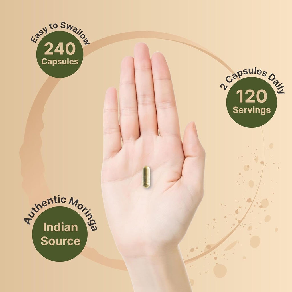 NatureBell Moringa Oleifera 8000mg Per Serving & Glutathione Supplement 2,000mg Per Serving Bundle Pack | Made with Organic Moringa Leaf Powder | Master Antioxidant 6