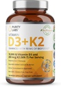 Purity Labs Vitamin D3 K2 & Pure Trans-Resveratrol Supplement 3