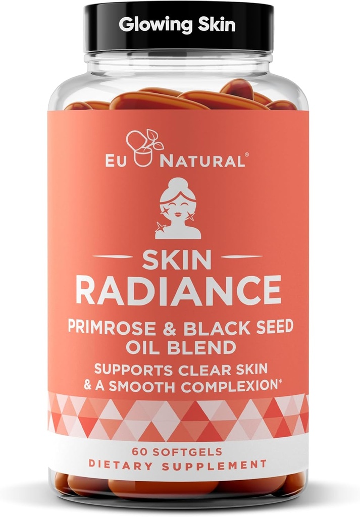 Radiance Flawless Skin & Complexion – Hormonal Acne, Skin Care – Support Your Natural Beauty Building Blocks – Cold Pressed Acne Pills, Evening Primrose Oil, Black Seed Oil, & DIM – 60 Liquid Softgels 2