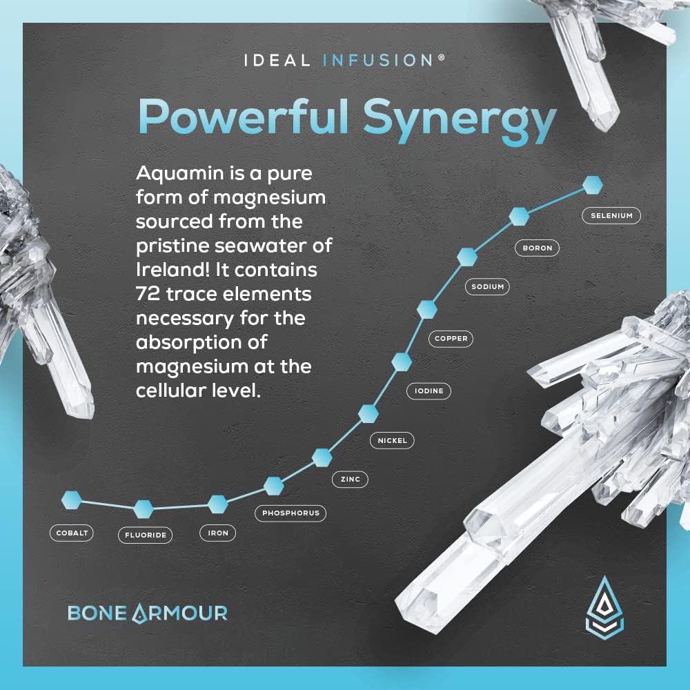 Ideal Infusion Calcium-Free Bone Density Supplement: Bone Strength & Arterial Health: Plant Based Silica with Icelandic Magnesium, Vegan Vitamin D3 5000 IU with K2 K1 (60 Servings) 6