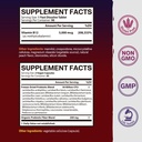 Vitamin B12 and Probiotics 50 Billion Bundle, Methylcobalamin 5000mcg for Energy Production, with Organic Prebiotics, Digestive & Immune Support, B12 Tablets 90 ct & Probiotics Capsules 60ct 3