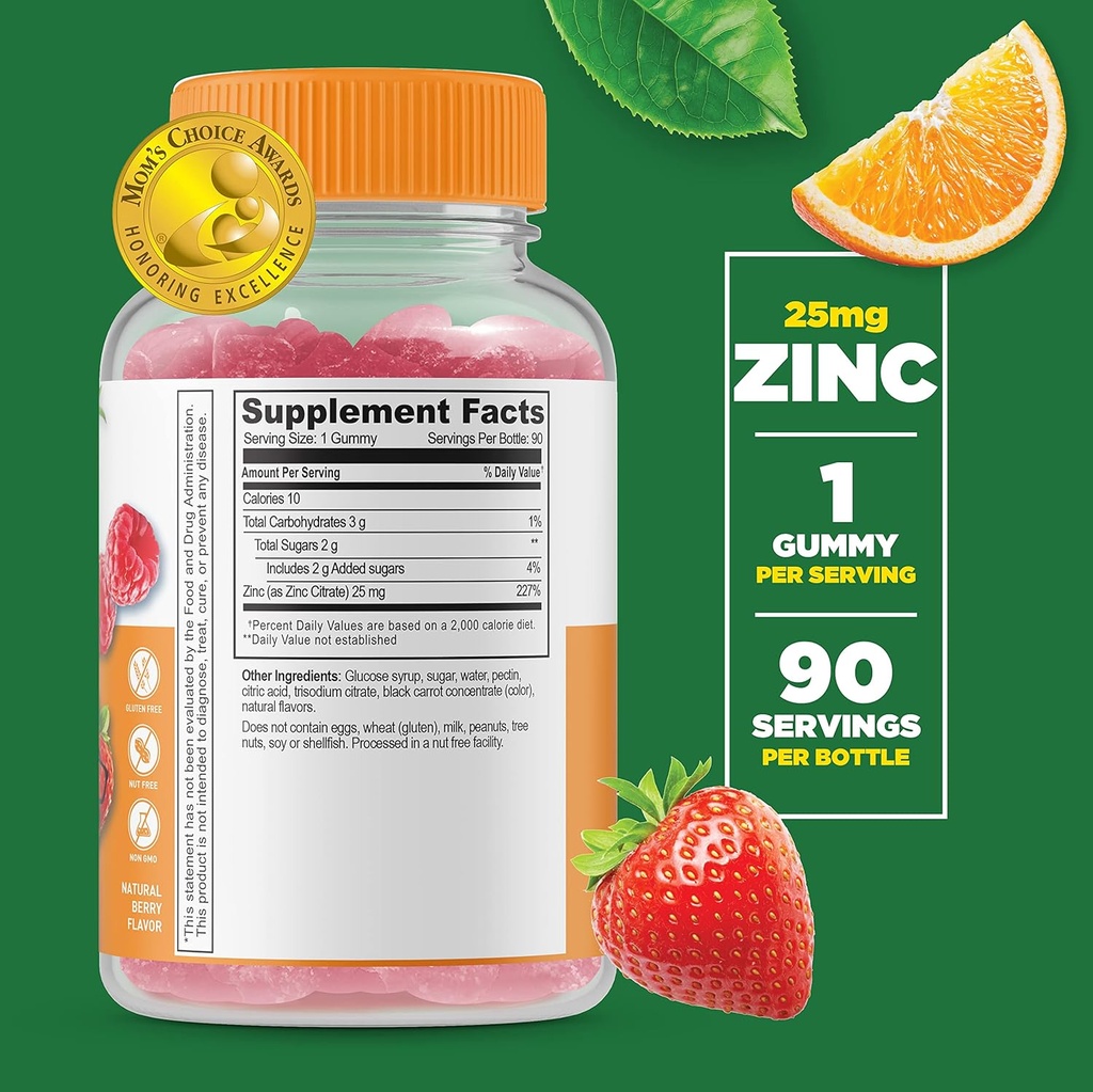 Lifeable Zinc 25mg Kids + Probiotics 5 Billion Kids, Gummies Bundle - Great Tasting, Vitamin Supplement, Gluten Free, GMO Free, Chewable Gummy 3