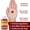 NEW AGE Vitamin D3 5000 IU 125mcg Gummies - Support Immune Support, Strong Bone Health - Non-GMO, Gluten-Free, Dairy-Free, No Gelatin (60 Gummies (Pack of 1)) 6