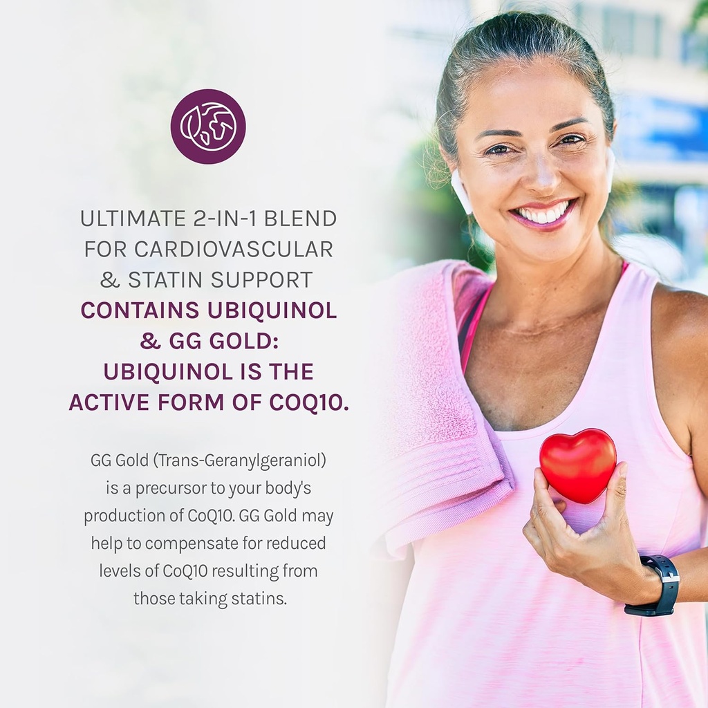 Reserveage Ubiquinol CoQ10 Stat - Softgels for Daily Use - Provides Support for Cardiovascular System, Energy Levels & Cellular Health - Premium Ubiquinol Capsules - 30 Softgels 5