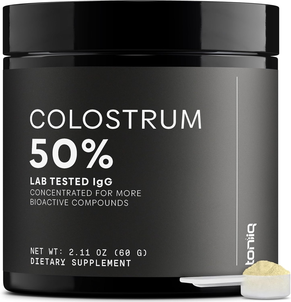 Ultra High Strength Bovine Colostrum Powder - 50% IgG - 2,000mg per Serving - Third Party Tested for Potency - Supports Immune, Gut, and Skin Health - 30 Servings -Premium Bovine Colostrum Supplement 2