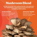 Fungiments Super Shield - Mushroom Supplement - Chaga, Maitake, Reishi, Shiitake, and Turkey Tail Mushrooms, Vitamin C, Zinc, Black Elderberry, Antioxidants - Immune Support (60 Capsules) 3