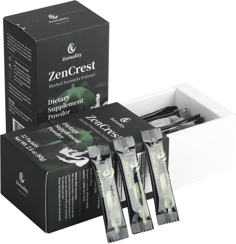 ZenCrest, Natural Herb Prostate Supplement, Traditional Chinese Herbal Formula, Promote Healthy Prostate, Promote Urogenital Function, No Side Effects, (64 Packets - 2 Boxes) 2
