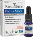 Forces of Nature Organic, Natural Focus More Brain Health Support with Dandelion & Wild Lettuce, Sublingual Tincture Helps Support Memory, Concentration, Non-GMO, 0.34 Fl Oz 2