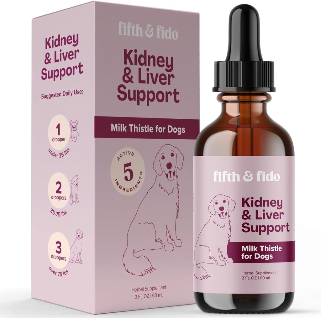 Adrenal Support Drops for Dogs – Herbal Liquid Supplement with Licorice, Milk Thistle, Astragalus, Eleuthero & Rhodiola – Helps Maintain Normal Cortisol, Energy & Organ Function – 2 fl oz 2