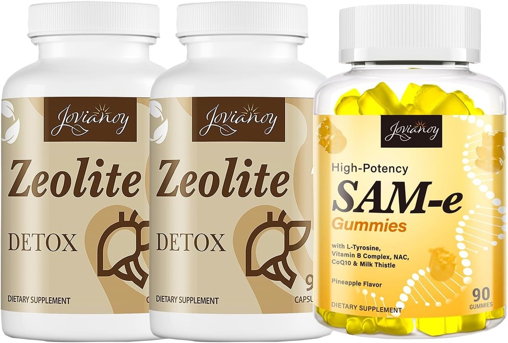 SAM-e Gummies with L-Tyrosine + Zeolite Detox Capsules 2