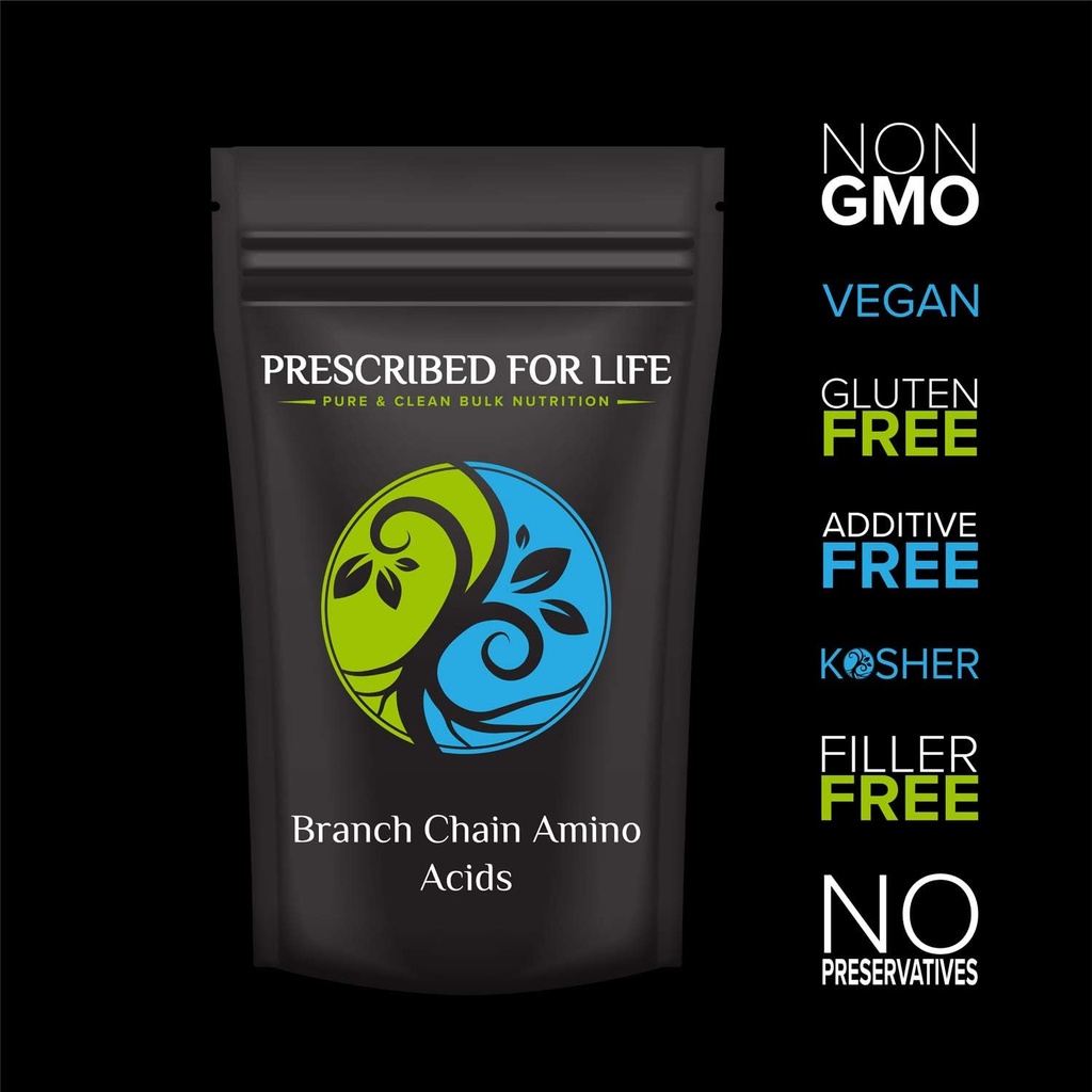 Prescribed For Life Branch Chain Amino Acids Powder, BCAA 2:1:1, Essential Amino Acids (1kg) 3