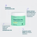 NATALIST Magnesium Plus 300 mg Drink Mix with Calcium & Vitamin D3 - Complete Whole Body Replenish & Relax Supplements for Women - Vegetarian, Gluten-Free Raspberry Flavor Powder - 15 Servings 4