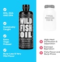 Wild Foods Liquid Omega 3 Fish Oil Supplement, Lemon, 16 oz (1 pk) | Wild Caught, Burpless, Odorless, Non-GMO, Gluten Free | DPA, DHA, EPA Triple Strength Heart & Joint Nutrition for Women & Men 5