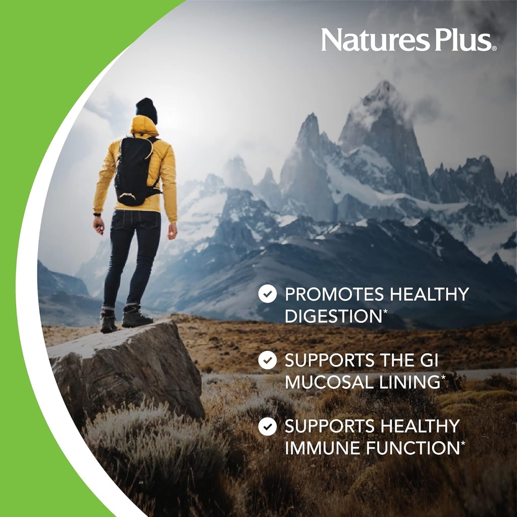 Natures Plus AgeLoss Digestion Support - 90 Capsules - Prebiotics, Live Enzymes & 150 mg L-Glutamine - Gluten Free - 30 Servings 4