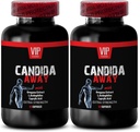 Organic Reishi Mushroom Powder - CANDIDA AWAY - Digestive Cleanse (2 bottles 120 capsules) - Anti Overgrowth Supplement - Oregano Leaf Extract - candida away extra strength - candida cleanse - candida 2