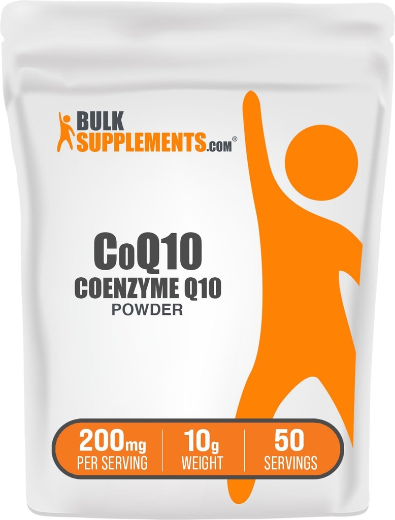 BulkSupplements.com Coenzyme Q10 Powder - Coenzyme Q10 200mg Supplement, Nutritional Supplement - Gluten Free, 200mg per Serving, 1kg (2.2 lbs) (Pack of 1) 6
