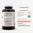 Secrets of the Tribe Chamomile USDA Organic 120 Capsules | High-Potency Herbal Supplement | Made with Vegetarian Capsules and Organic Chamomile (Matricaria recutita) Dried Flower (120 Count) 5