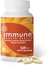 Ultra Strength Immunity - Clinically Proven Immune Support - Wellmune Highly Purified Beta Glucan - Gluten-Free, Non-allergenic, Non-GMO and Vegan Capsules - 60 Capsules, 125 mg 2