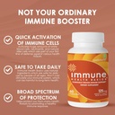 Ultra Strength Immunity - Clinically Proven Immune Support - Wellmune Highly Purified Beta Glucan - Gluten-Free, Non-allergenic, Non-GMO and Vegan Capsules - 60 Capsules, 125 mg 3