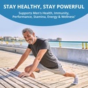 Multivitamin for Men with 38 Key Nutrients, B Complex, D3, A, C, Zinc, Magnesium, Calcium, Asian Ginseng, Ashwagandha, Turmeric for Bones, Muscle, Immunity | 60 Vegan Capsules | 1 Month Supply 5