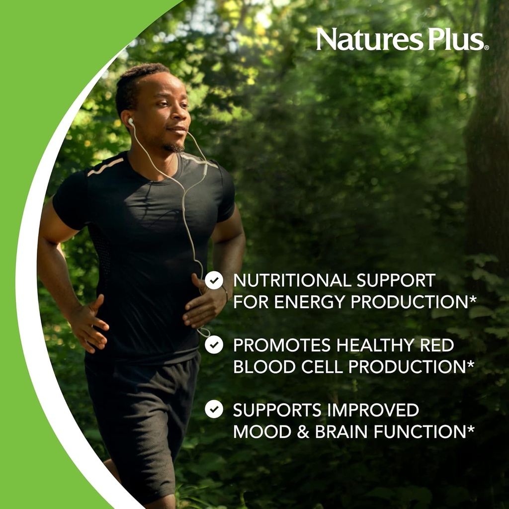 NaturesPlus Vitamin B6 (Pyridoxine HCI), Sustained Release - 500 mg, 60 Vegetarian Tablets - Energy & Metabolism Booster, Memory, Mood, Immune Support Supplement - Gluten-Free - 60 Servings 5
