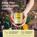 HERBAMAMA Boswellia Turmeric and Mullein Leaf Capsules Kit - Bundle of 2100 mg Boswellia Turmeric & 1200 mg Mullein Leaf Capsules - Vegan, Non GMO, Gelatin-Free - 2 Pack 4