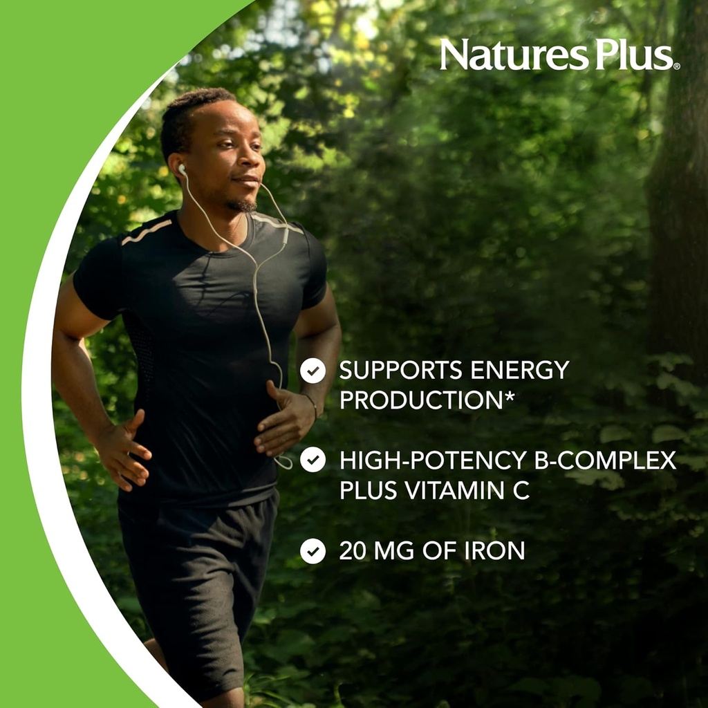 NaturesPlus Ultra-Stress with Iron, Sustained Release - 30 Vegetarian Tablets - Stress Relief Supplement with B-Complex & Vitamin C - Energy Booster, Mood Enhancer - Gluten-Free - 30 Servings 5