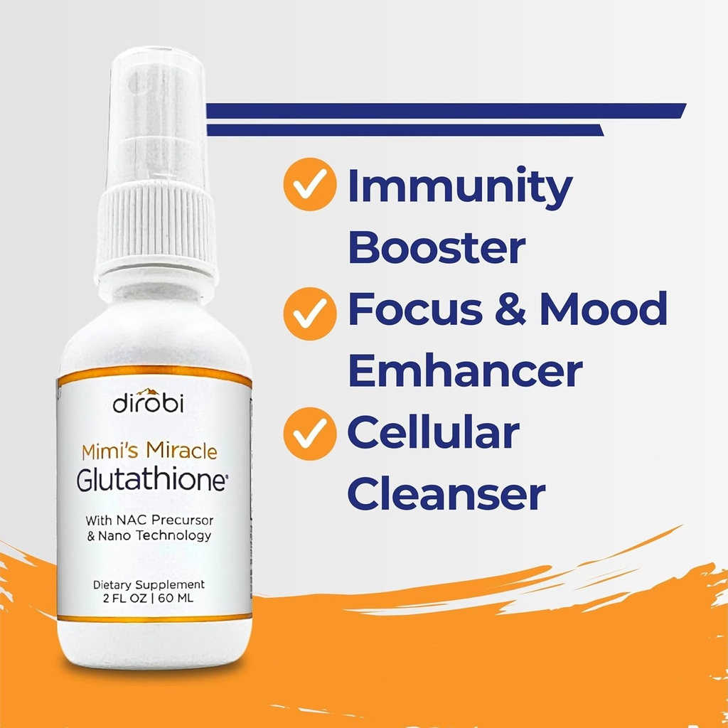 Mimi's Miracle Glutathione Spray, Sublingual Antioxidant, Reduced Glutathione Supplement with Ascorbic Acid, Blueberry & Pomegranate Extracts, Spray Dosage for Adults & Kids, 2 Ounces 5