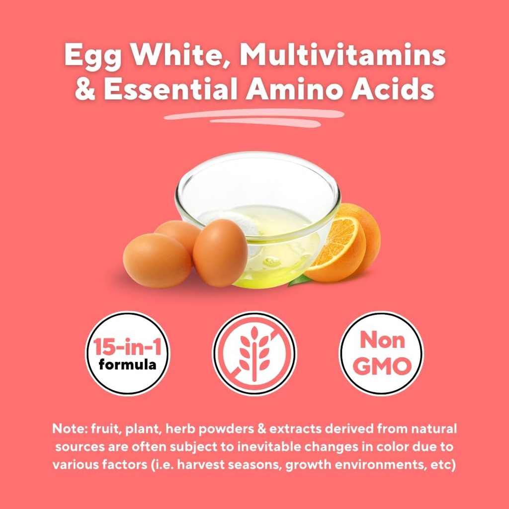 Albumin Supplement with Vitamin B Complex, Amino Acids, Egg White & Whey Protein Powder - Energy, Stamina, Immune, Wellness Support - 120 Tablets, Non-GMO, Gluten-Free 5