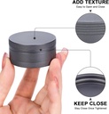 Daily Metal Pill Box Pill Case - Single Waterproof Travel Pill Container Round Aluminum Alloy Storage Medicine Organizer Multitool EDC Every Day for Vitamin, Fish Oil Gray Medium Size 4