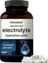 NatureBell Creatine Monohydrate Powder & & Advanced Electrolyte Hydration Pills Bundle Pack | High Absorption Micronized Creatine | Fast Hydrating Keto Electrolytes 6