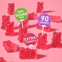 Magnesium Glycinate Gummies Sugar Free,Magnesium Potassium Supplement with Vitamin D3,B6 to Sleep,Stress,Muscle Relief,Nerve Health Support for Adults,180 Raspberry Flavor Gummy 5