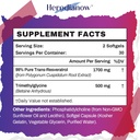 Liposomal Resveratrol with TMG Supplement 2200 MG, 99% Purity Trans-Resveratrol & Trimethylglycine- Antioxidant, for Immune System, Skin & Overall Health, 60 Softgels(Pack of 1) 3