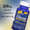 Acetylcholine Brain Food - Acetyl L-Carnitine & Alpha GPC Supplement - Supports Production of Acetylcholine - Neurotransmitter Supplement for Cognitive Function - 120 Capsules 6